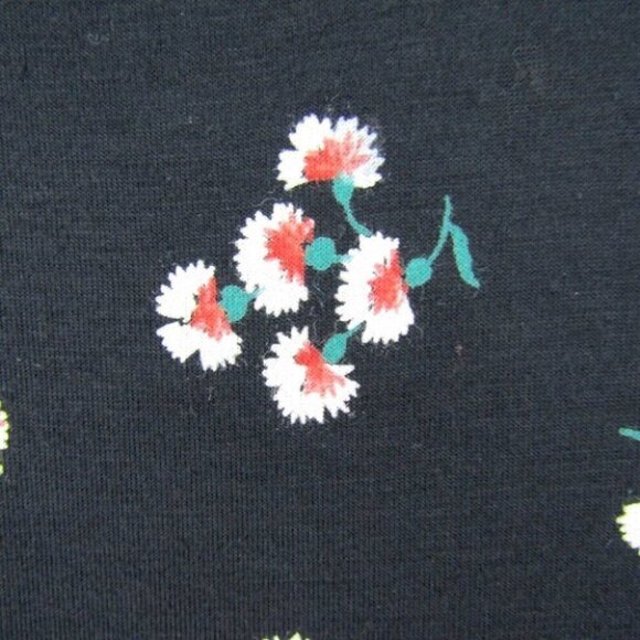 Fat Face Black Floral Tiered Dress Womens Size US 8 Long Sleeve V Neck - Picture 4 of 11